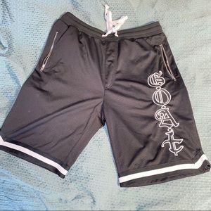 Mad blue goat basketball shorts w pockets